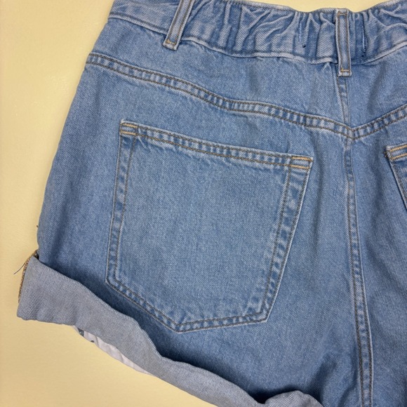 FREE PEOPLE We The Free Danni High Rise Denim Short Women Size Medium Casual - Picture 11 of 14